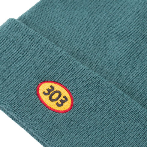 303 Boards - Oval Beanie (Mineral Blue)